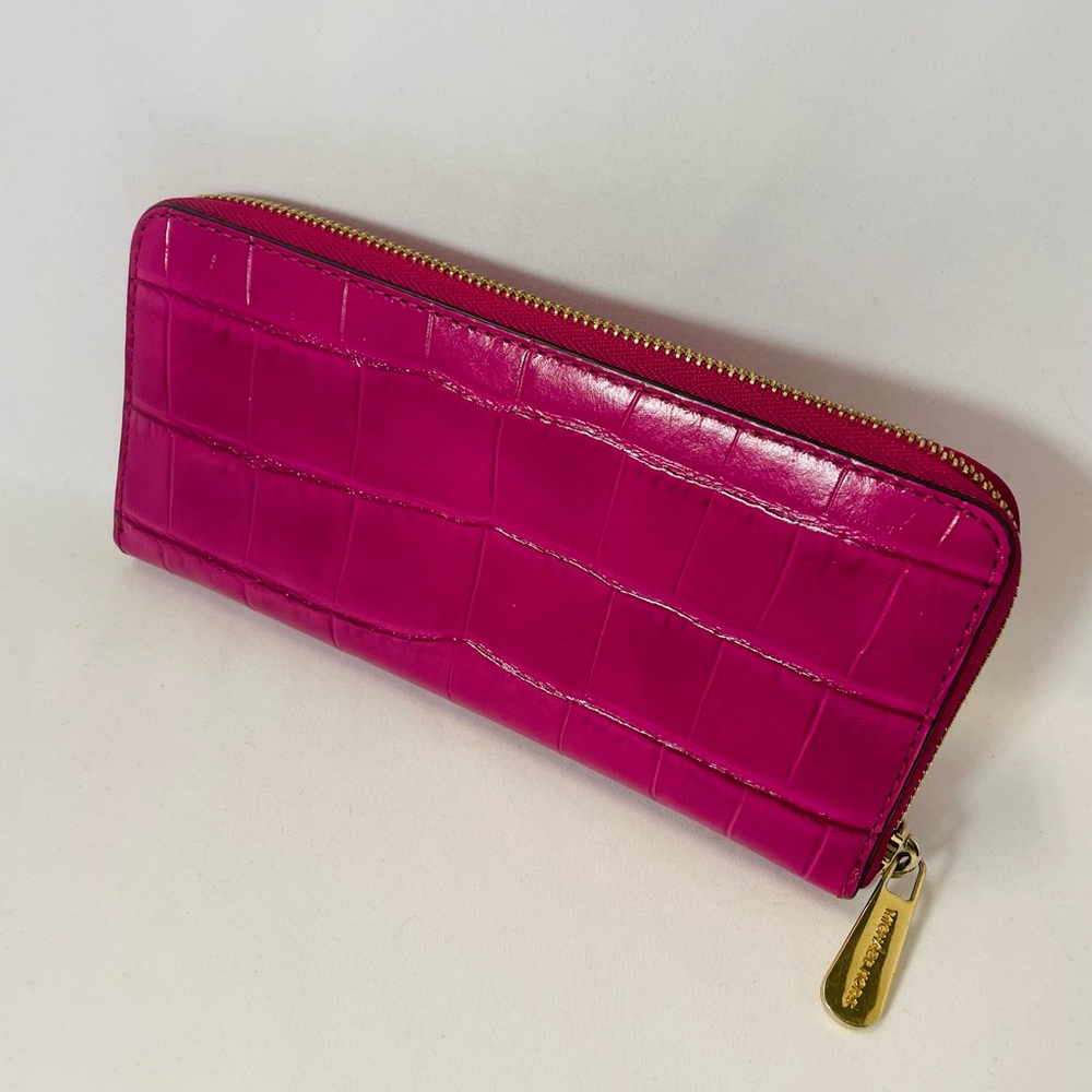 Michael Kors Pink Leather Wallet - Picture 2 of 5